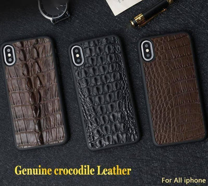 Real Leather Alligator Phone Case - Luxicro