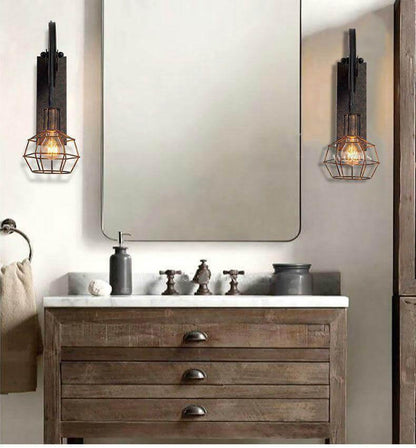 Rustic Metal Desk Table Lamp