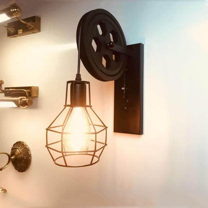 Rustic Metal Desk Table Lamp