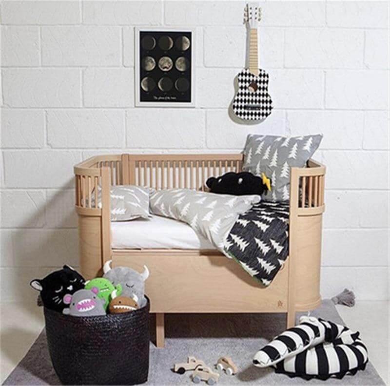 Cute Plush Baby Pillow Fun Crocodile Print Design