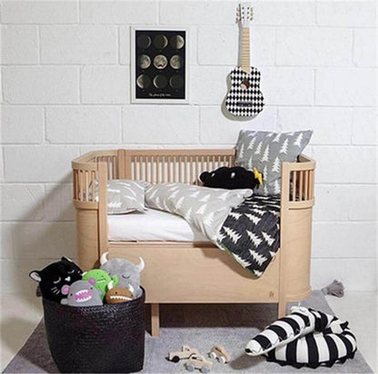 Cute Plush Baby Pillow Fun Crocodile Print Design