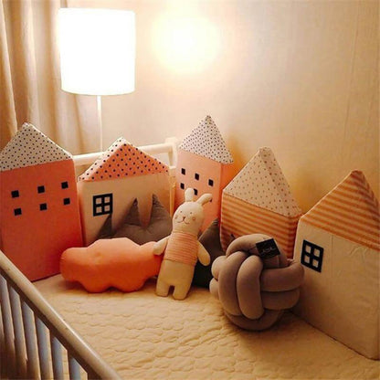 Cute Plush Baby Pillow Fun Crocodile Print Design
