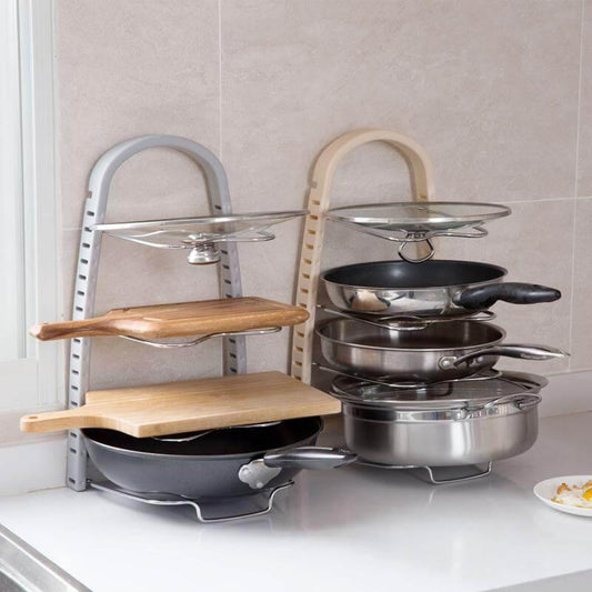 Countertop Utensil Organizer with Spoon Holder and Lid Storage - Luxicro