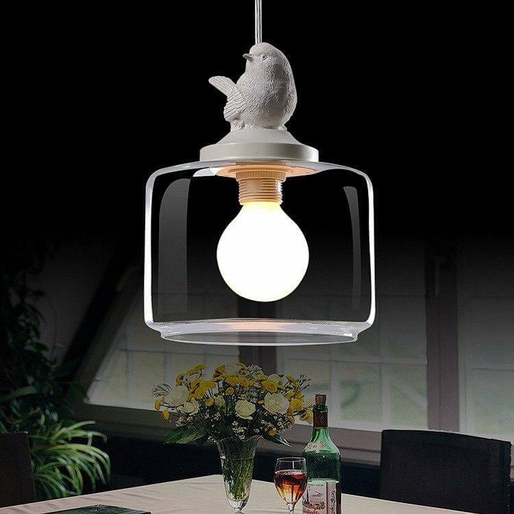 Beautiful Crystal Bird Hanging Lamp Fixture