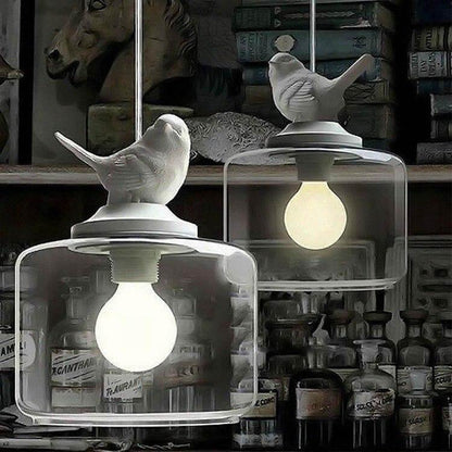 Beautiful Crystal Bird Hanging Lamp Fixture - Luxicro