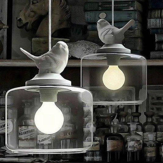 Beautiful Crystal Bird Hanging Lamp Fixture - Luxicro