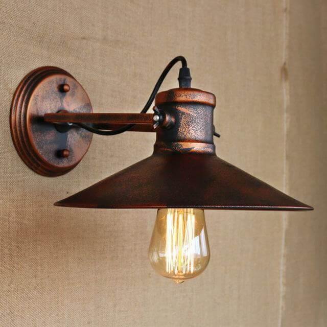 Industrial Chic Metal Wall Light Lamps - Luxicro
