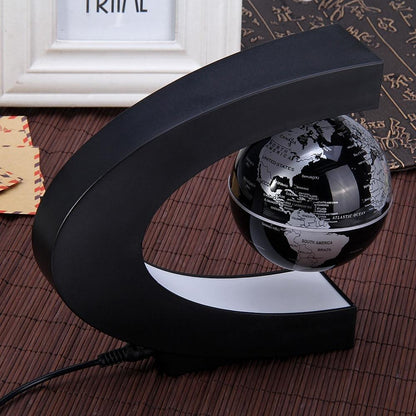 Modern Floating Globe Table Lamp with USB Charger