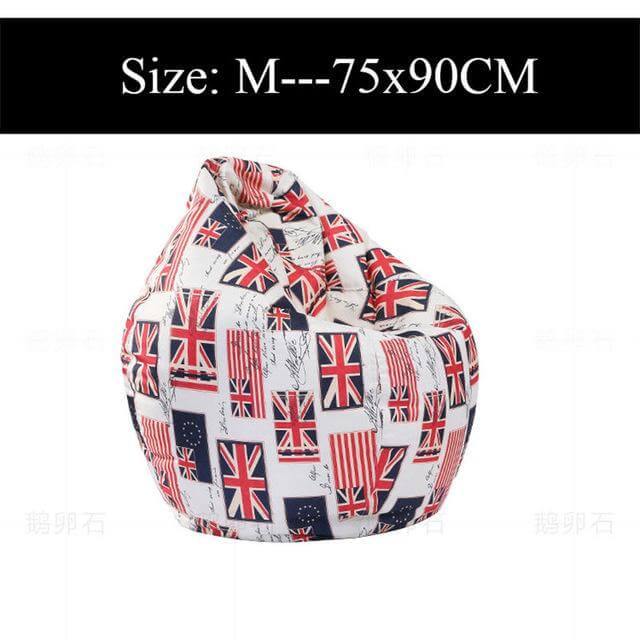 Vibrant Cotton Bean Bag Lounge Chairs