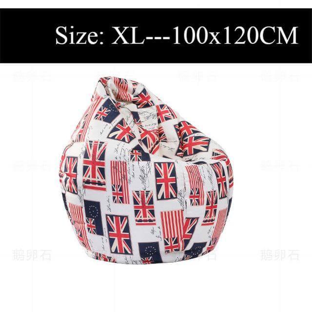 Vibrant Cotton Bean Bag Lounge Chairs