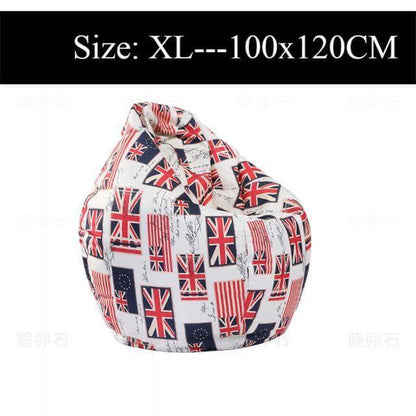 Vibrant Cotton Bean Bag Lounge Chairs