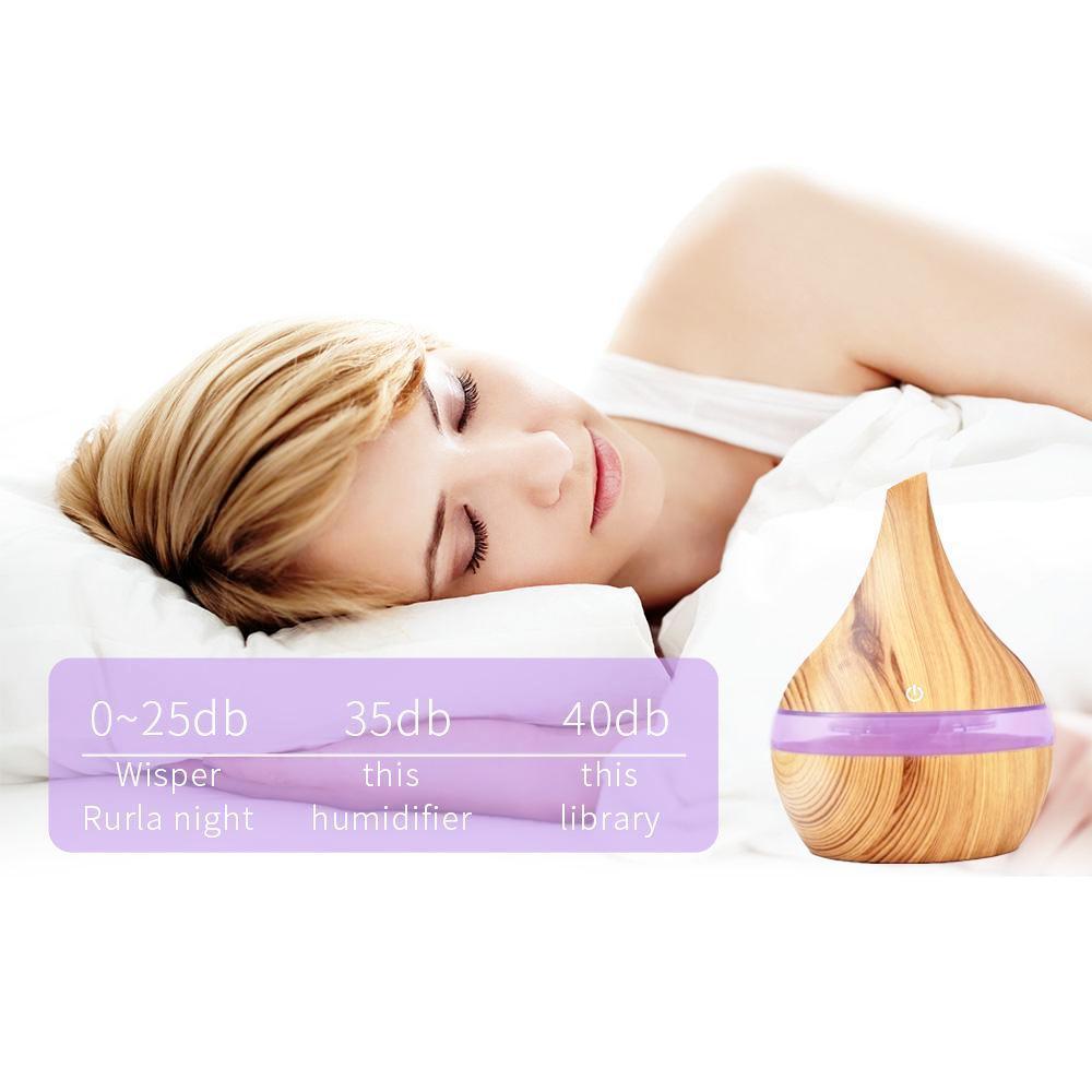 Aromatic Wooden Ultrasonic Cool Mist Diffuser