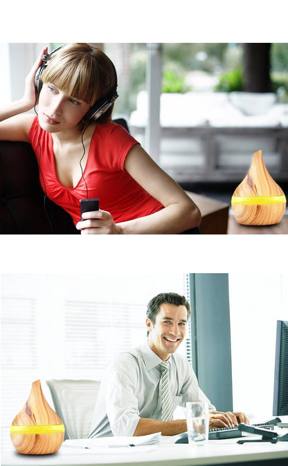 Aromatic Wooden Ultrasonic Cool Mist Diffuser