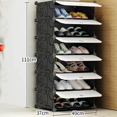 Compact Stackable Shoe Storage Rack