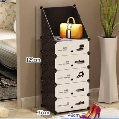 Compact Stackable Shoe Storage Rack