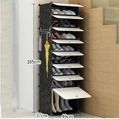 Compact Stackable Shoe Storage Rack