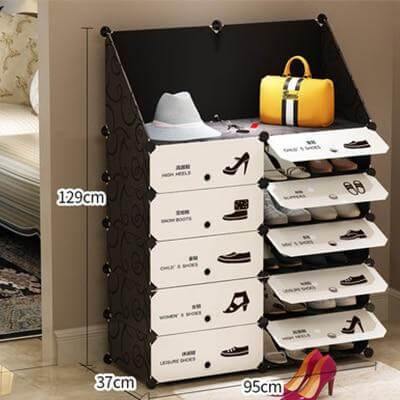 Compact Stackable Shoe Storage Rack