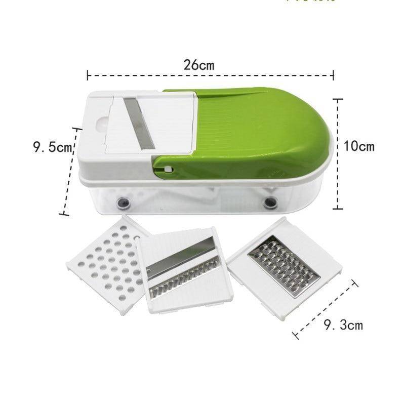 Premium Veggie Chopper with 8 Interchangeable Blades