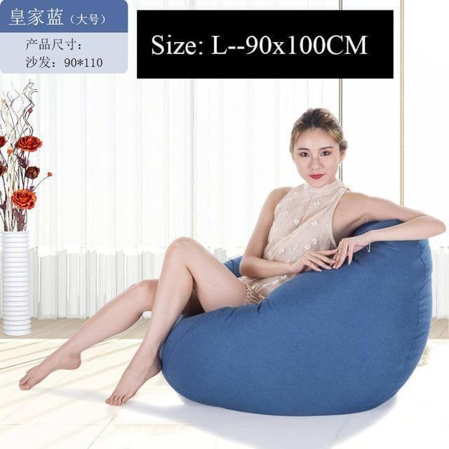 Big Comfortable Bean Bag Chair Footstool