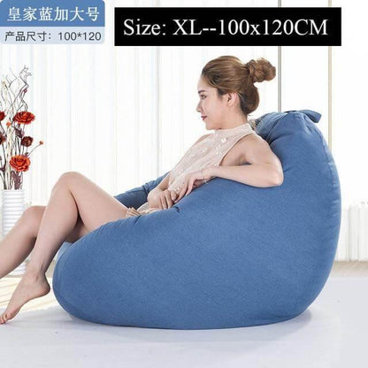 Big Comfortable Bean Bag Chair Footstool