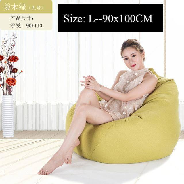 Big Comfortable Bean Bag Chair Footstool