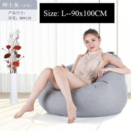 Big Comfortable Bean Bag Chair Footstool