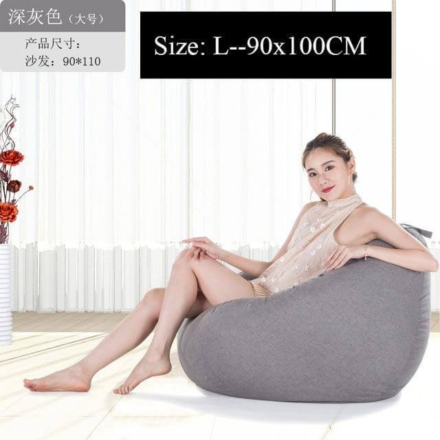 Big Comfortable Bean Bag Chair Footstool