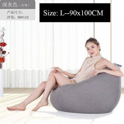 Big Comfortable Bean Bag Chair Footstool