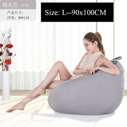 Big Comfortable Bean Bag Chair Footstool