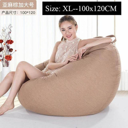 Big Comfortable Bean Bag Chair Footstool