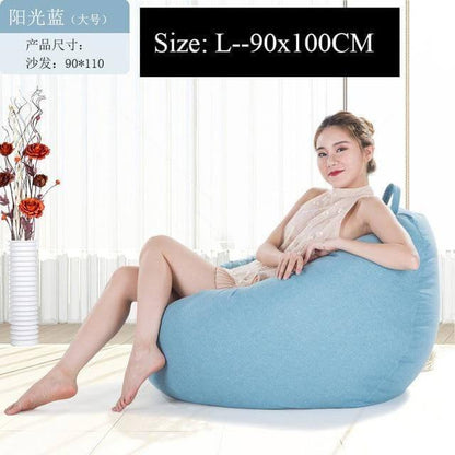 Big Comfortable Bean Bag Chair Footstool