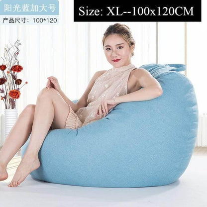 Big Comfortable Bean Bag Chair Footstool