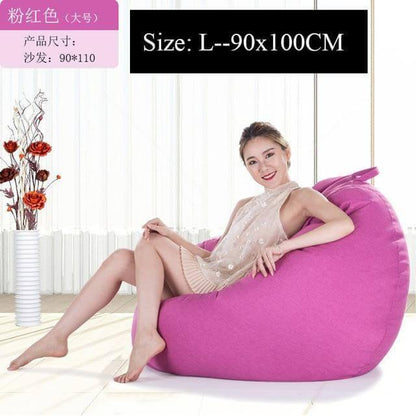 Big Comfortable Bean Bag Chair Footstool