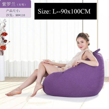 Big Comfortable Bean Bag Chair Footstool
