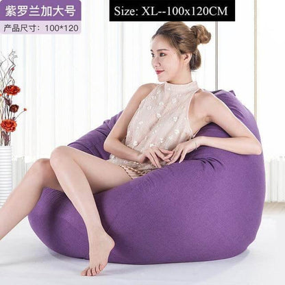 Big Comfortable Bean Bag Chair Footstool