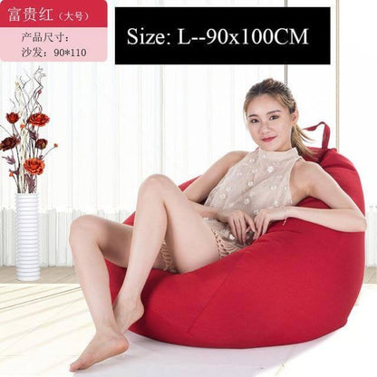 Big Comfortable Bean Bag Chair Footstool