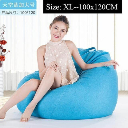Big Comfortable Bean Bag Chair Footstool