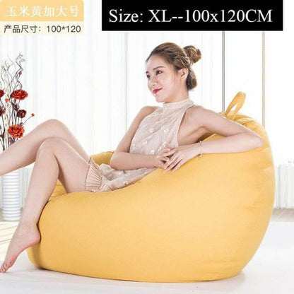 Big Comfortable Bean Bag Chair Footstool