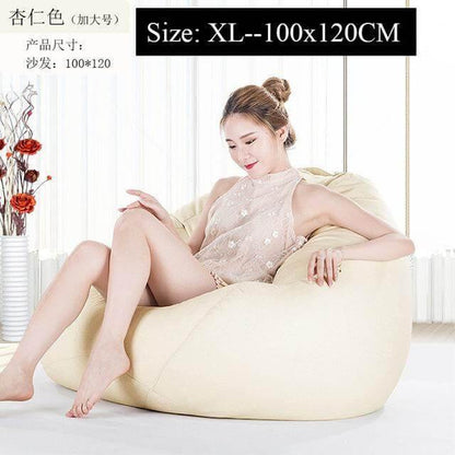 Big Comfortable Bean Bag Chair Footstool