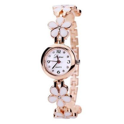 Stylish Flower Pattern Women's Designer Watch