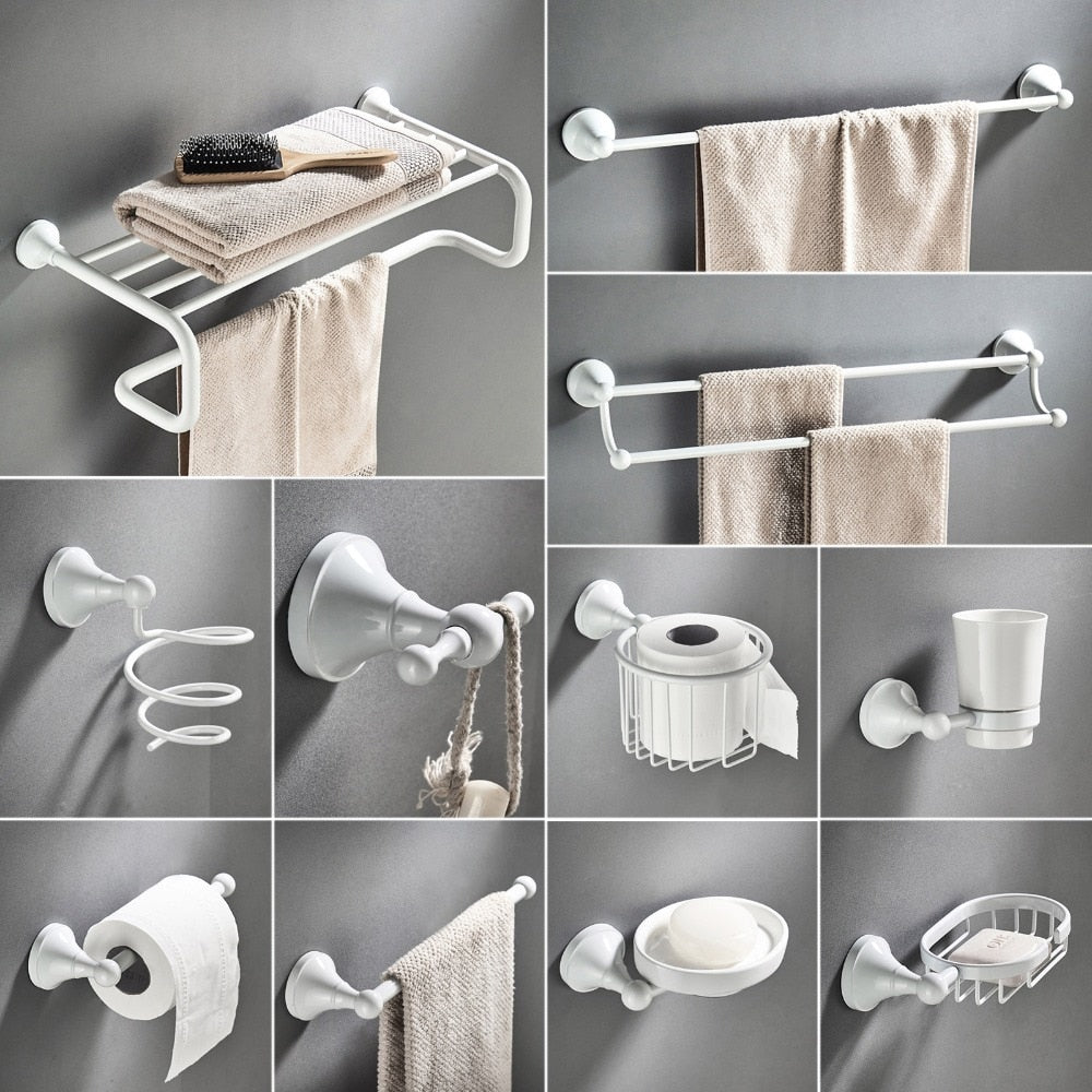 Compact Bathroom Shelf Organizer Set - Luxicro