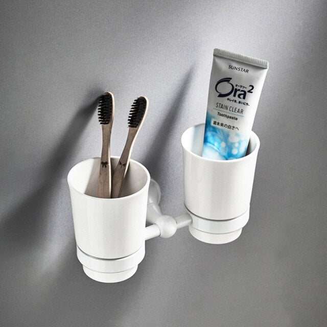 Compact Bathroom Shelf Organizer Set