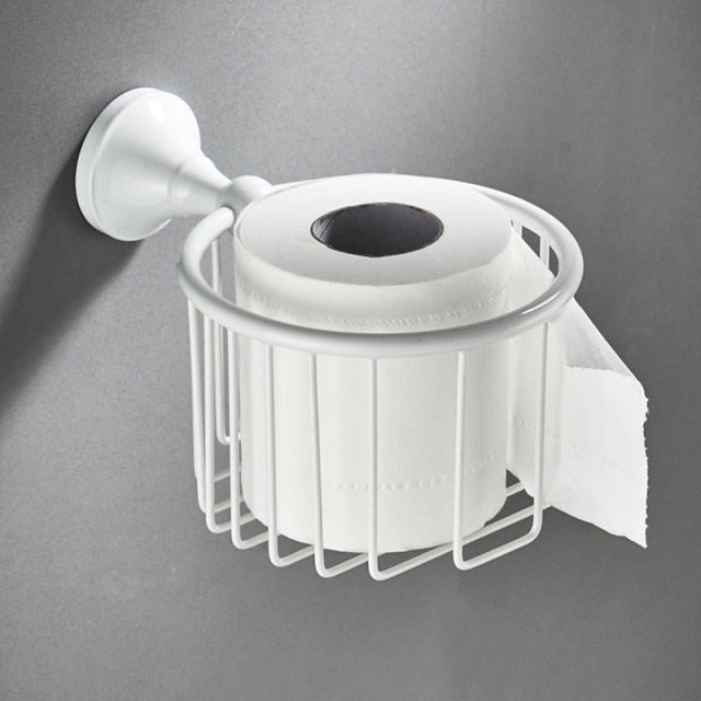 Compact Bathroom Shelf Organizer Set