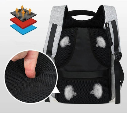 Practical Laptop Bag with USB Charger and Secure Pocket