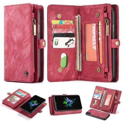 Luxury Genuine Leather Phone Flip Case