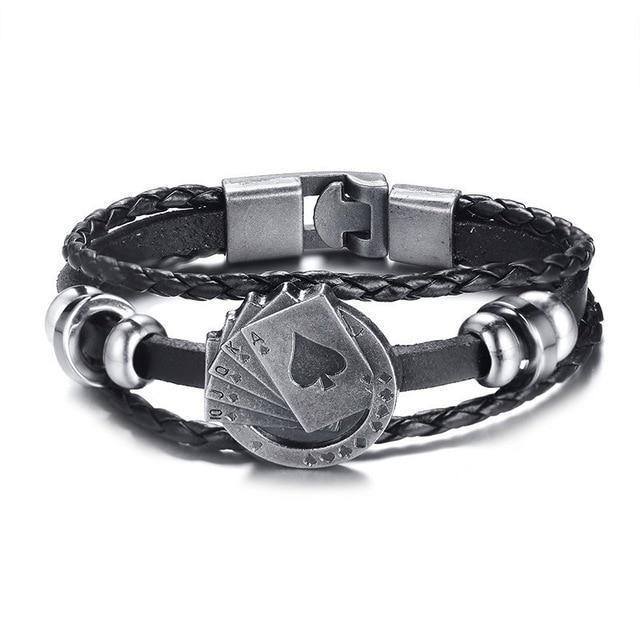 Authentic Mens Real Leather Wristband - Luxicro
