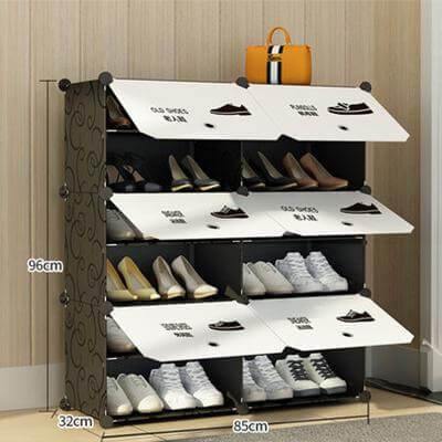 Compact Stackable Shoe Storage Rack