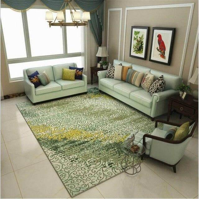 Cozy Farmhouse Plush Floor Rug for Living Room