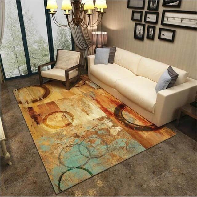Cozy Farmhouse Plush Floor Rug for Living Room