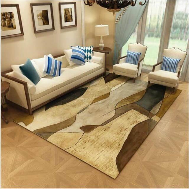 Cozy Farmhouse Plush Floor Rug for Living Room